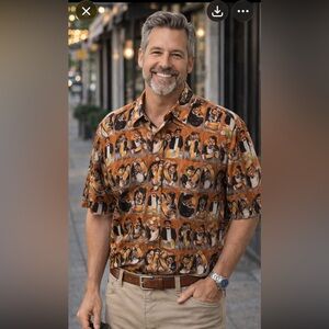 Reyn Spooner Signature Print Shirt | Novelty Cocktail Print | L